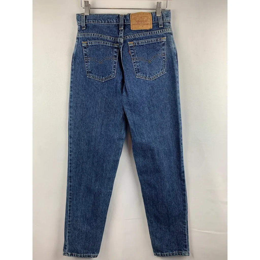 Levis 550 Womens Relaxed Fit Tapered Leg Jeans Size W32 L30 Denim Blue - Image 5