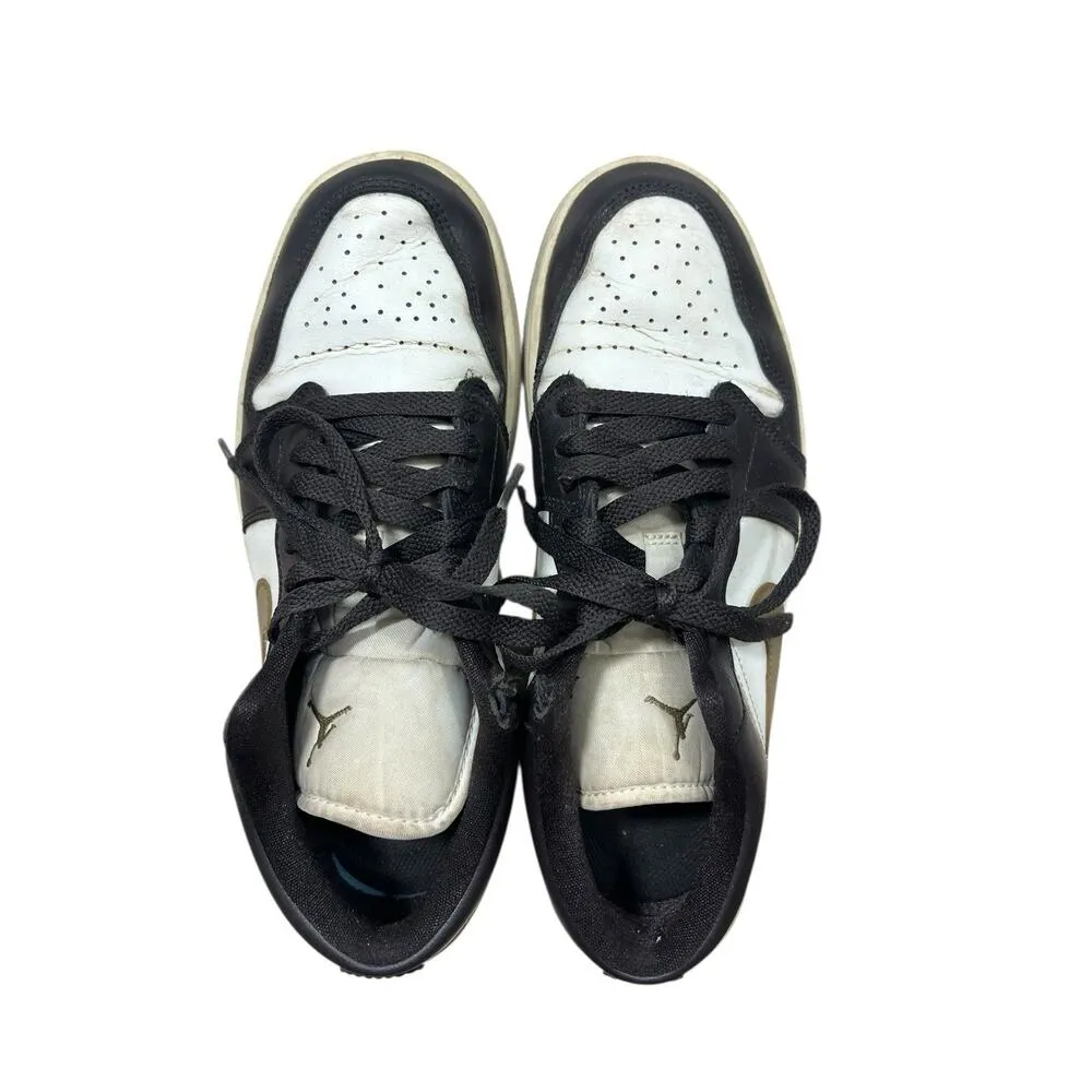 Air Jordan 1 Low Shadow Brown Womens Size 9.5 DC0774-200 Nike Black Sneakers - Image 9