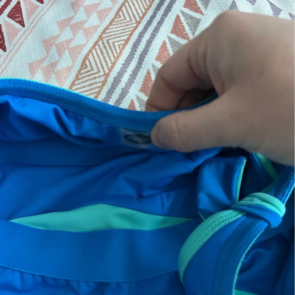 NWOT Old navy one piece swimsuit xl blue teal one shoulder - Image 5