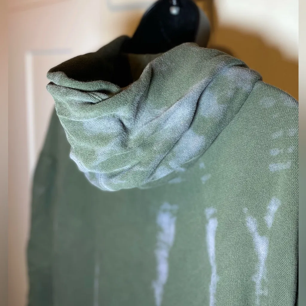 Ruff Hewn Worn-In Green Acid-Wash Zip Up Jacket Small - Image 4