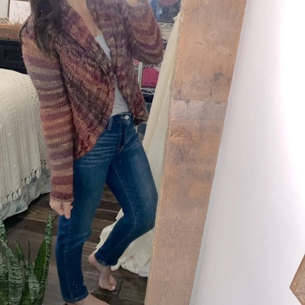 Shina Novelli knit cardigan sweater made in Italy Purple Size M - Image 3