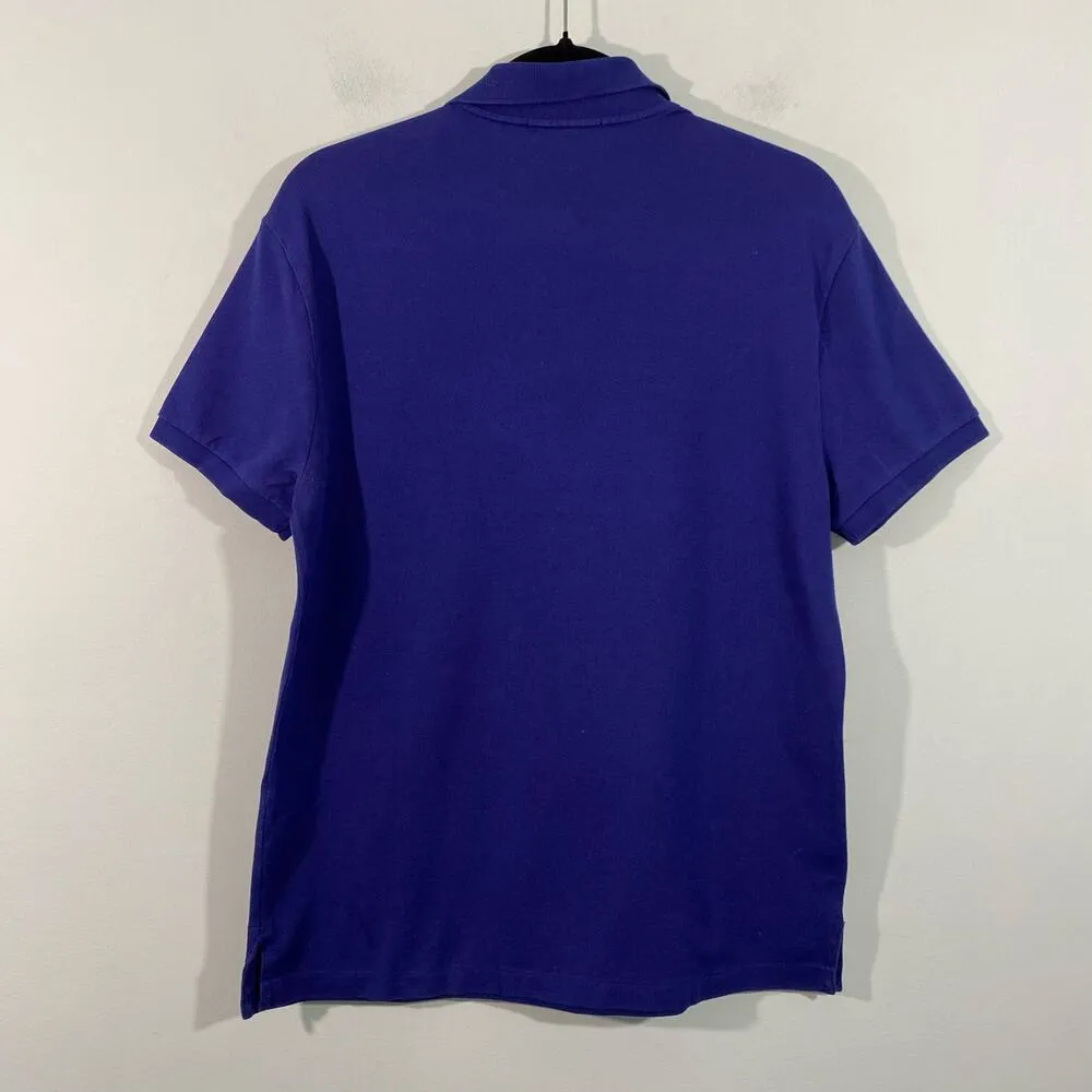 Ralph Lauren Black Label Women Violet Short Sleeve Polo Shirt Size M Size M - Image 7