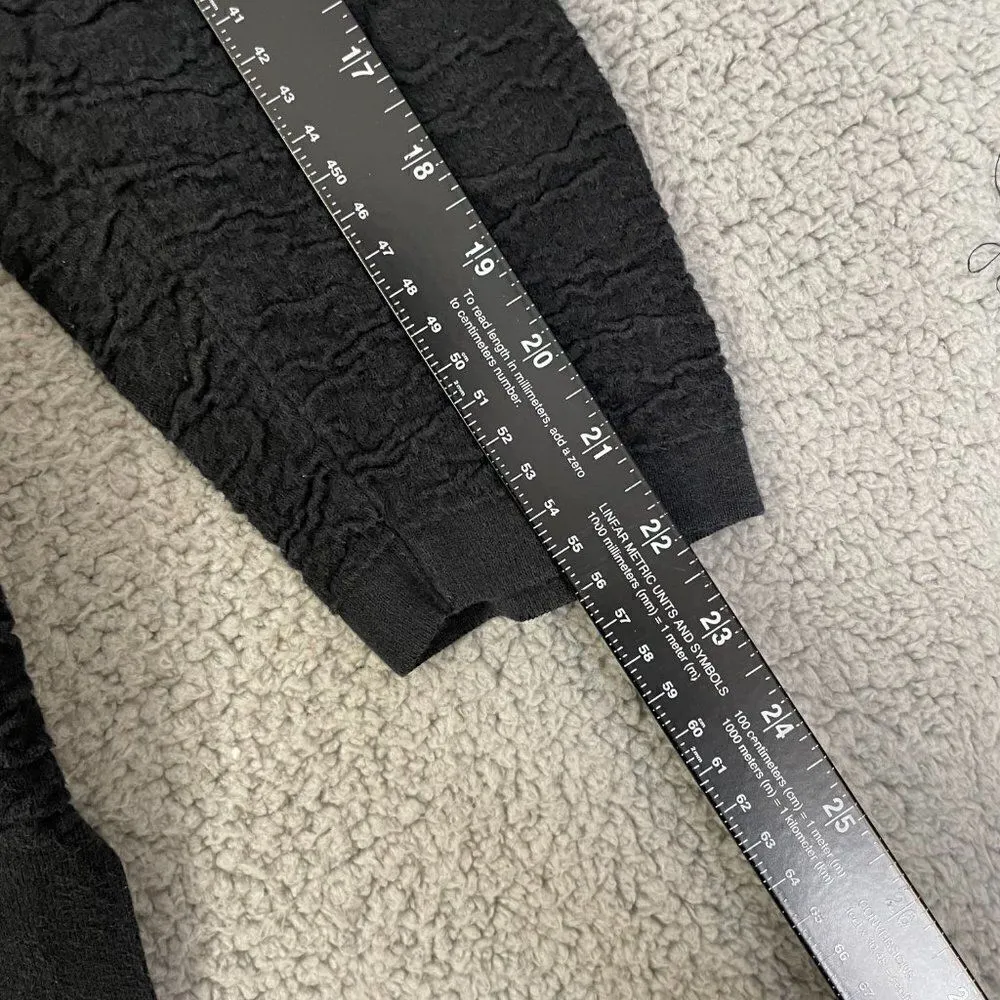 Pure‎ Jill Sweater Women XL Black Textured Pullover Crewneck w/pockets Size undefined - Image 9