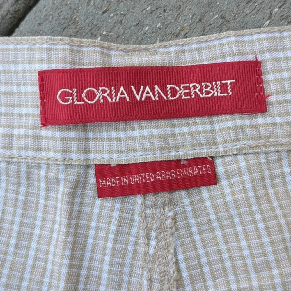 NWT Gloria Vanderbilt Plaid Chino Shorts with Striped Belt 5in Inseam - Image 4