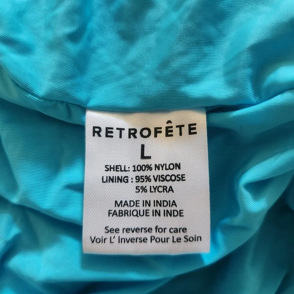 Retrofete Loretta Sequin Maxi Dress in Aqua Blue Size Large Sleeveless NWT - Image 12