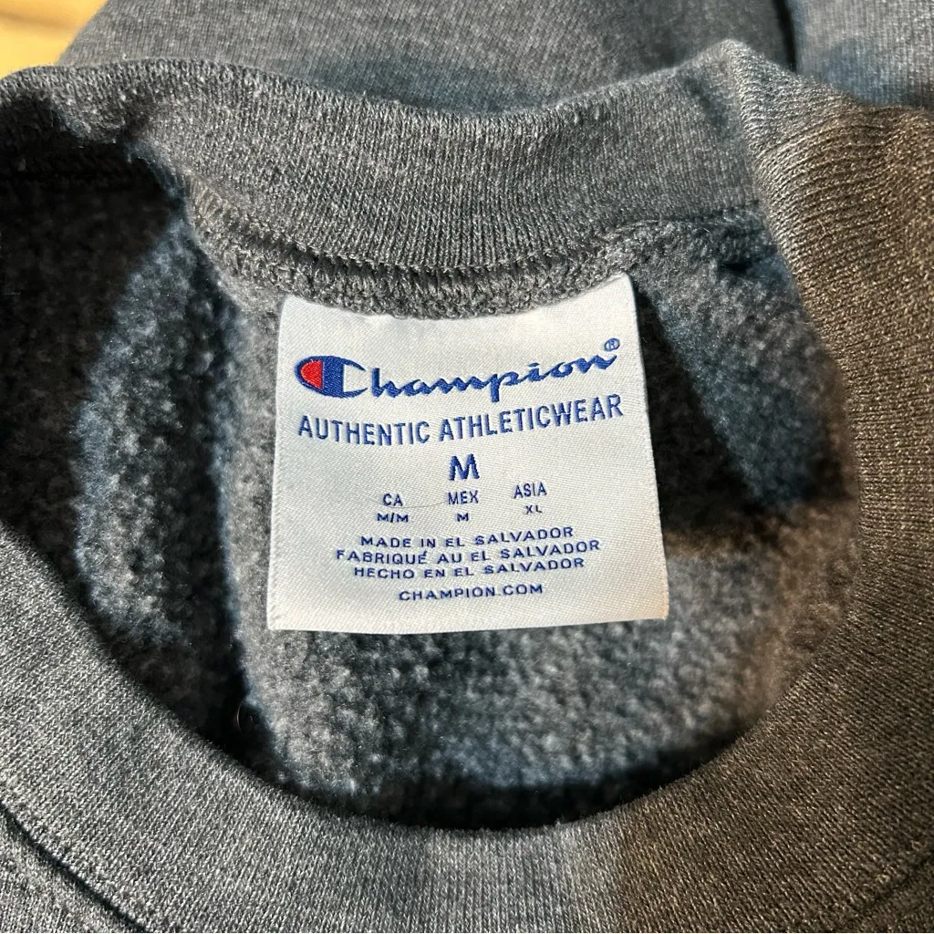 Champion Loyola University Chicago Gray Crewneck Sweatshirt Size Medium Varisty - Image 7