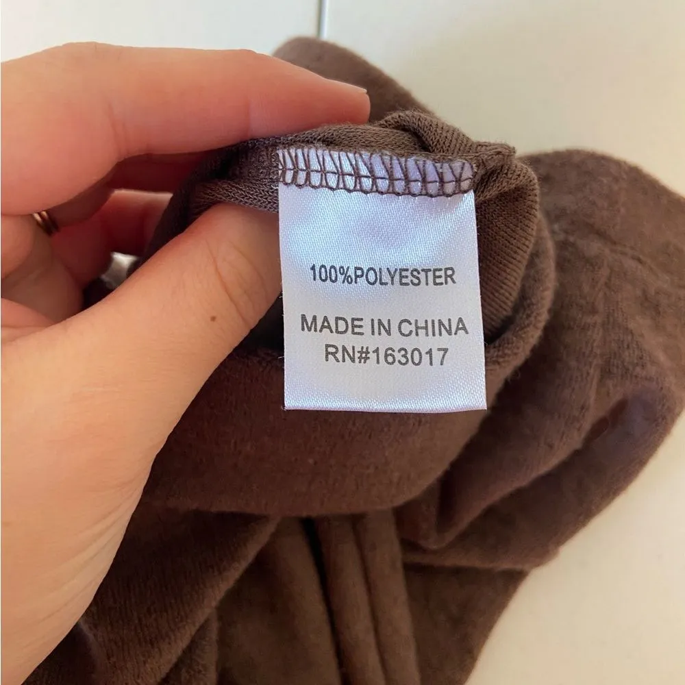 NWT | Princess‎ Polly women’s brown velour casual pants — size 12 - Image 6