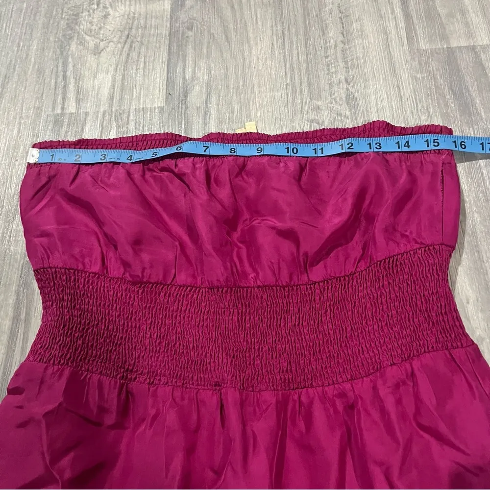 Maeve Anthropologie Plum Purple Strapless Tube Dress; 6 Women’s - Image 2