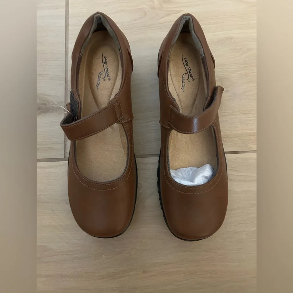 NEW Cognac Easy Street Women's Archer Mary Jane Flat 7.5 $60 - Image 5