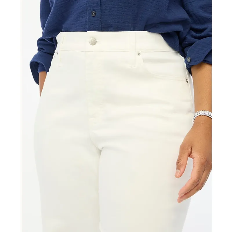 J. Crew Seashell White Petite Wide-Leg Jean in All-Day Stretch Size 25P (Petite) - Image 5
