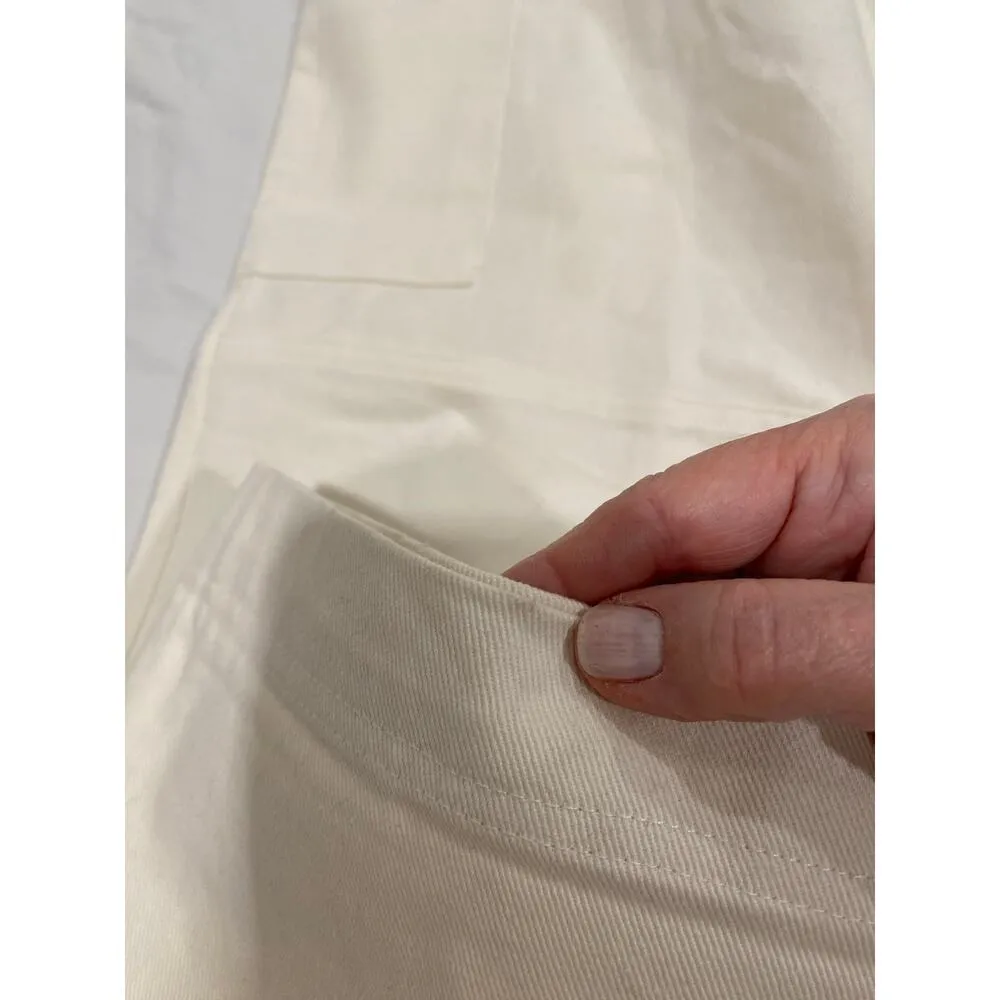 Princess Polly Paige White Denim Mid Rise Cargo Jeans Size 6 - Image 16