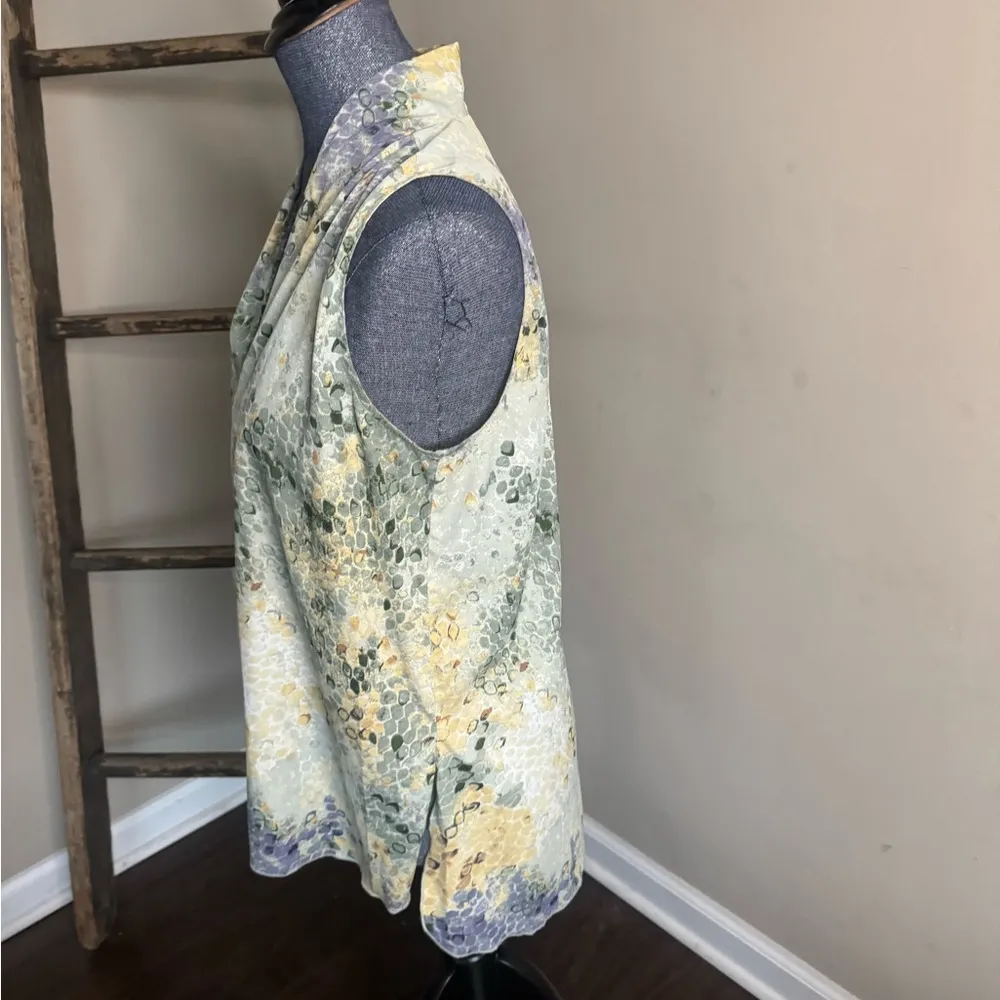 Jeans Snake Print Slit Blouse High Low Tunic - Image 6