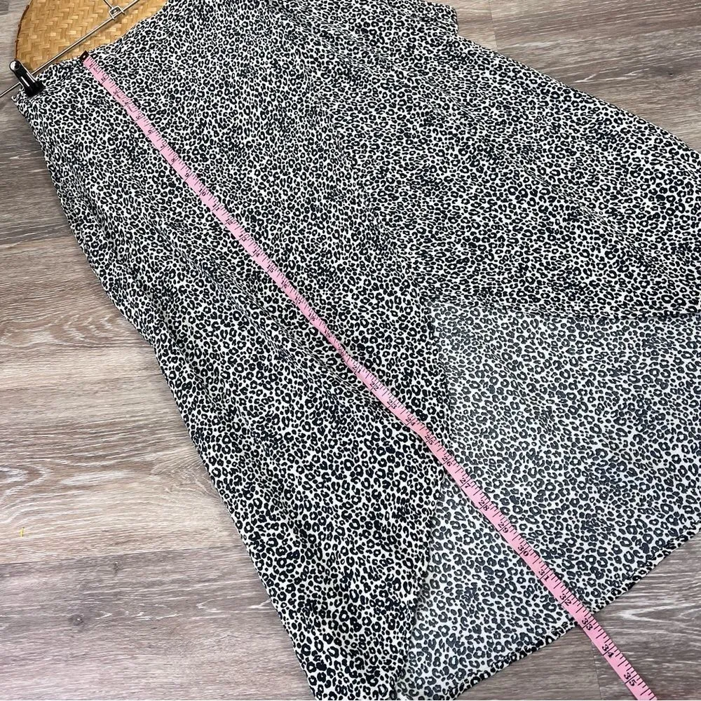 American eagle leopard wrap midi skirt‎ women’s size M - Image 3