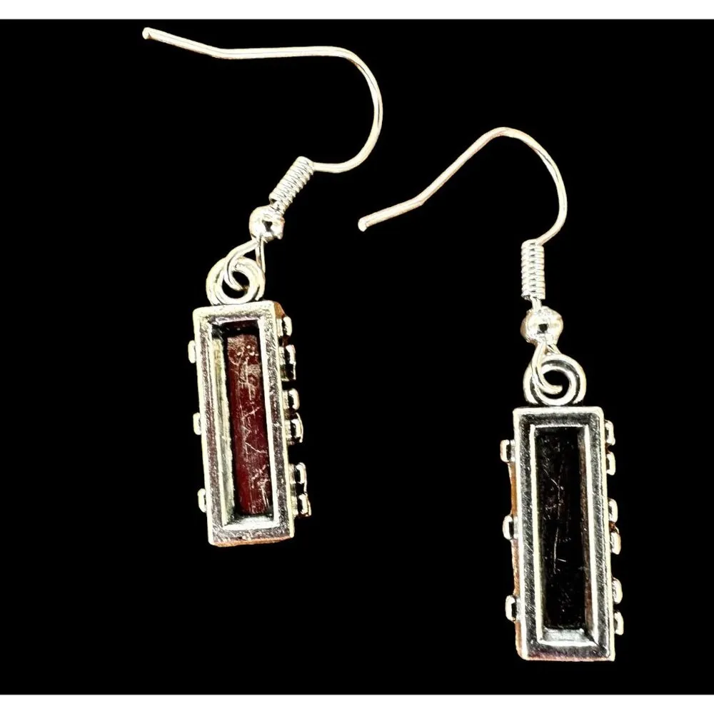 Traffic Light Earrings Signal New Dangle Hooks Stop Wait Go Crossing Gua… Silver - Image 12