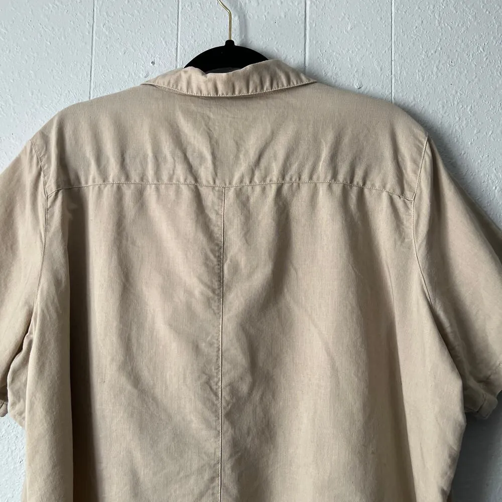 Selene Sport Womens Shirt 2X Linen Blend Casual Beach Nautical Summer Breathable - Image 7