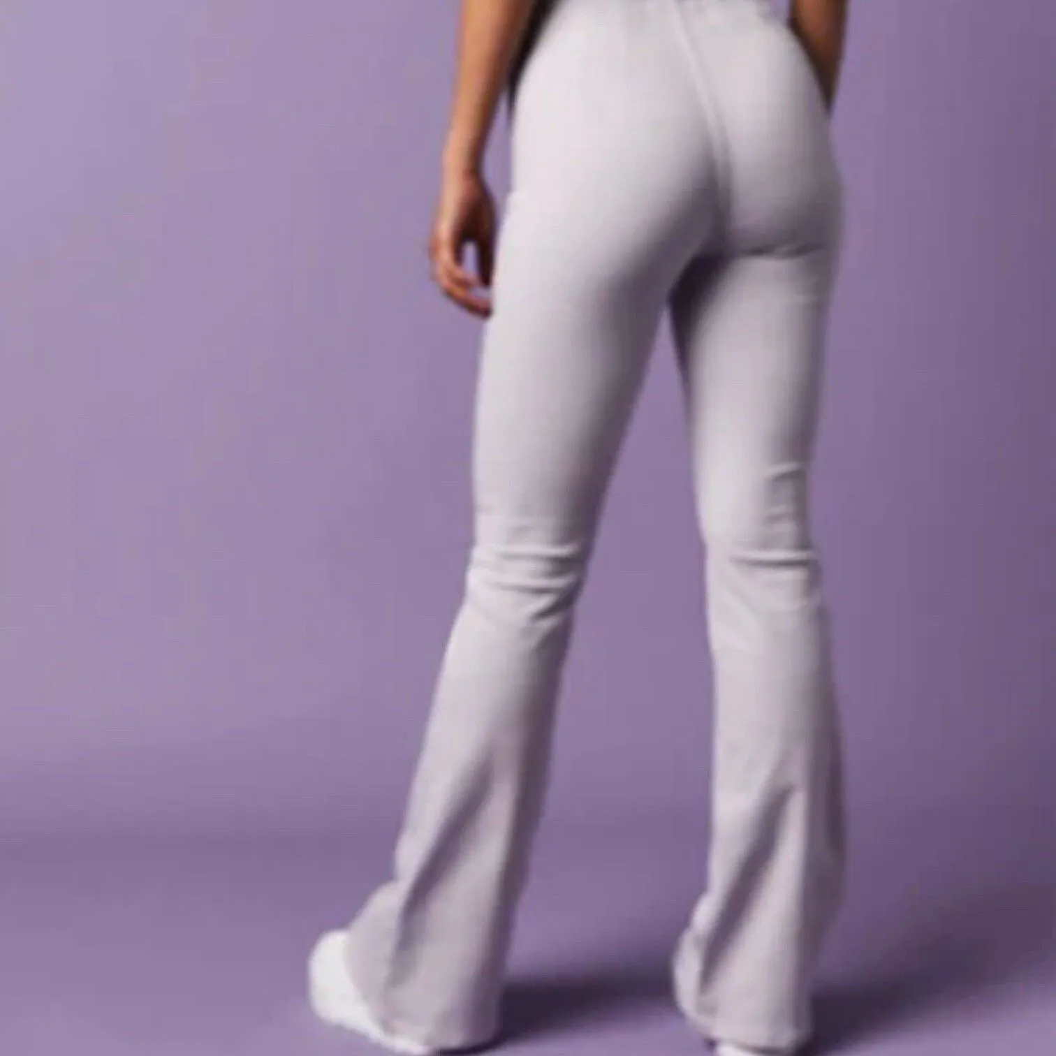 New Free People Size 29 Jayde Jeans High Rise Flare Leg Lavender Lilac Purple - Image 3