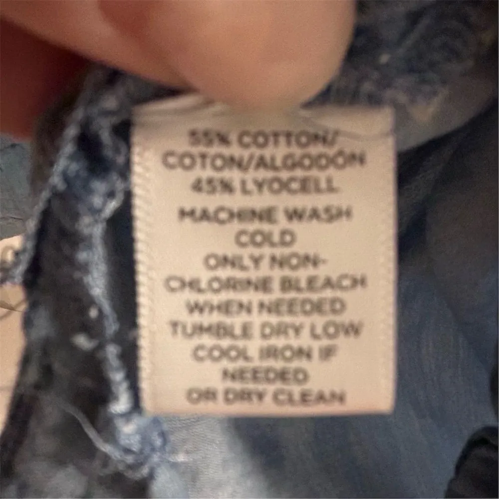 LOFT Women's Small Blue V-Neck Long Sleeve Blouse Casual Relaxed Fit - Image 5