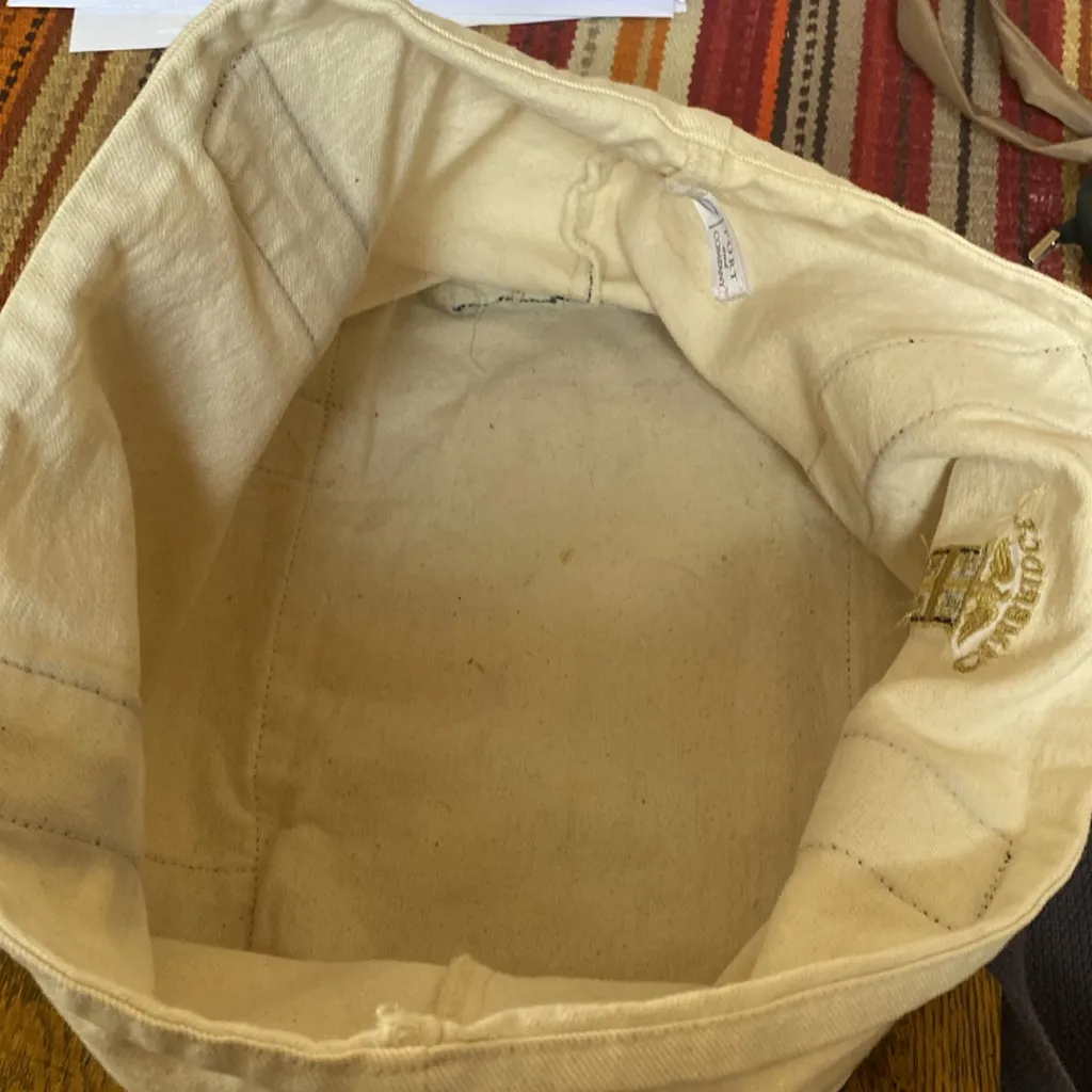 Cambridge academy Navy and White Canvas Tote Bag Blue - Image 8