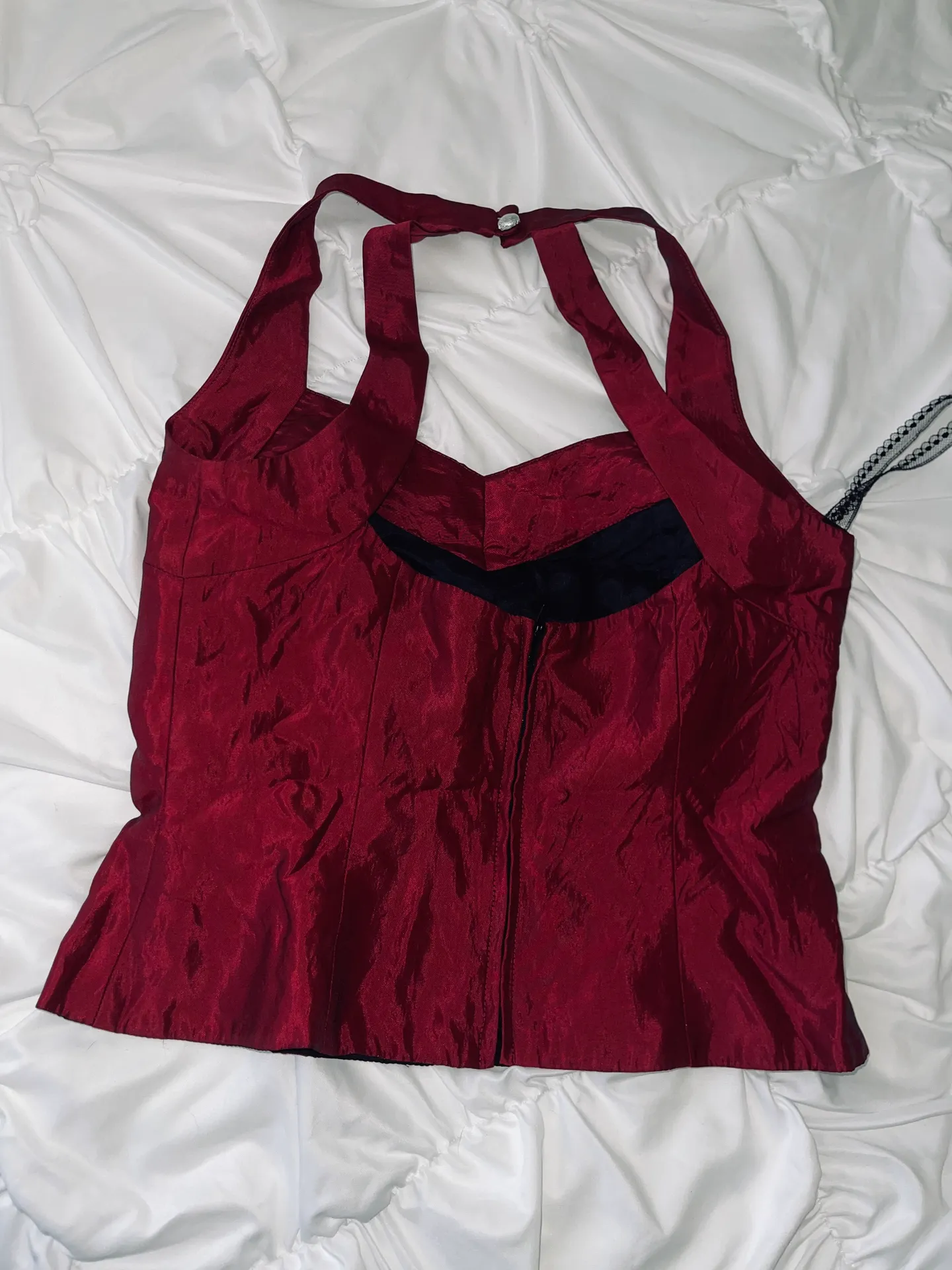 Vintage Elegant Red Dress  - Image 3