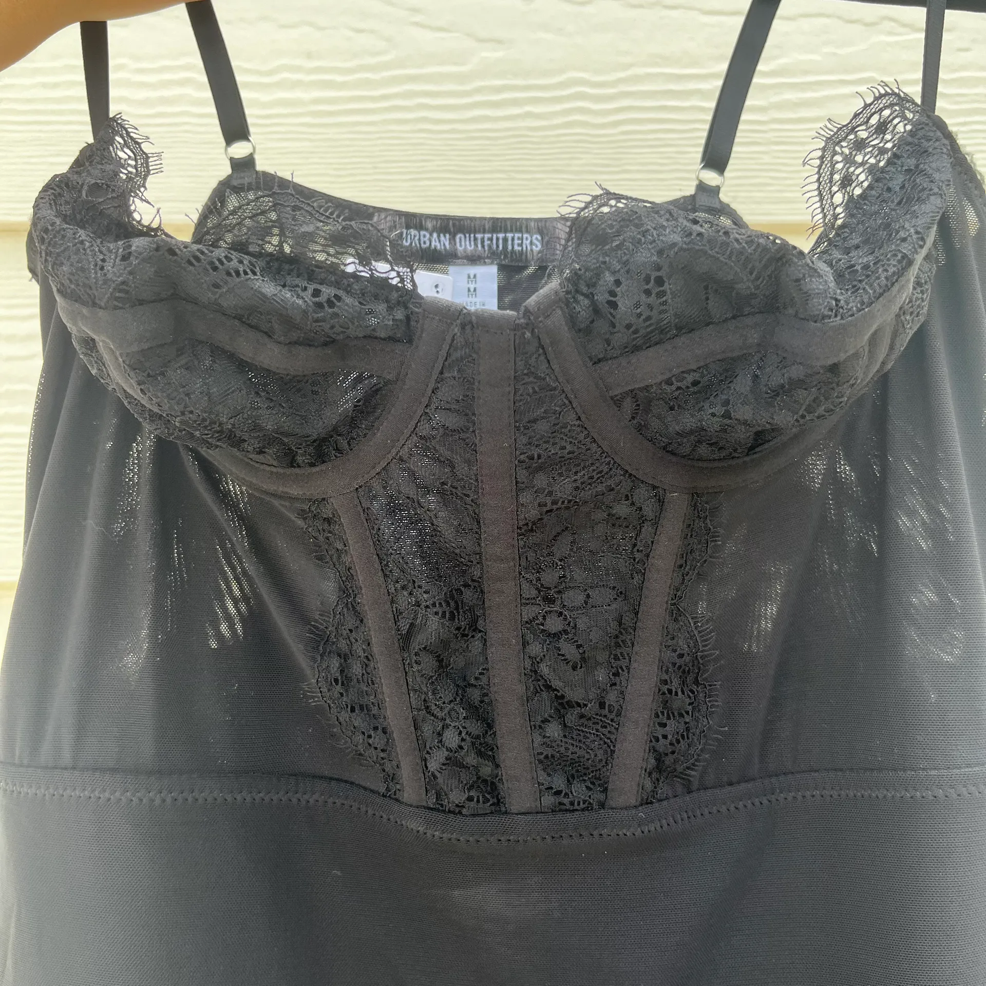 Black Corset Mini Dress - Image 3