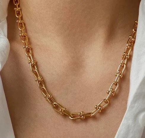Gold Plated Chain Necklace - Image 2