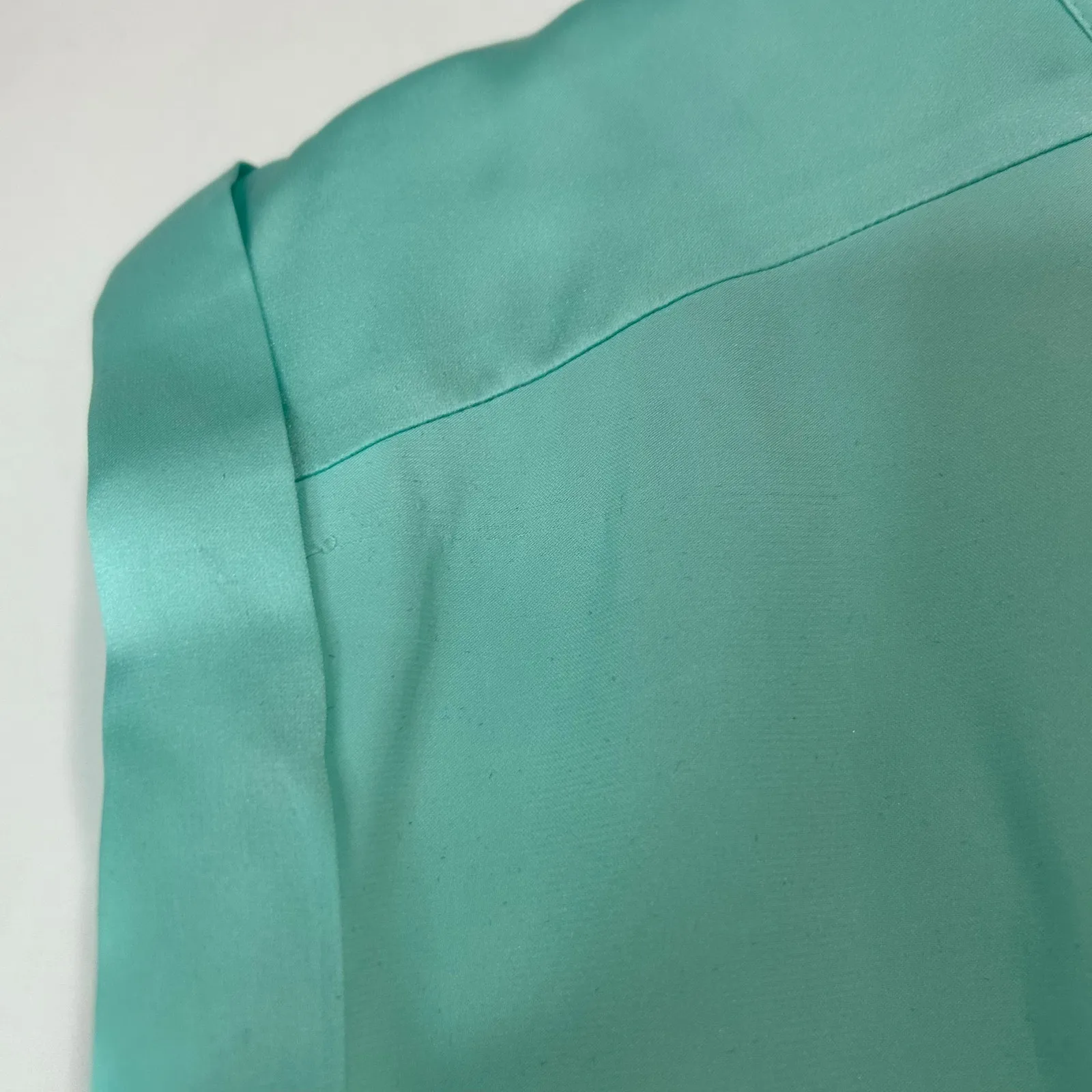 Express Women’s Cap Sleeve Blouse Teal Size XS EUC FLAW Professional Girly Cute - Image 10