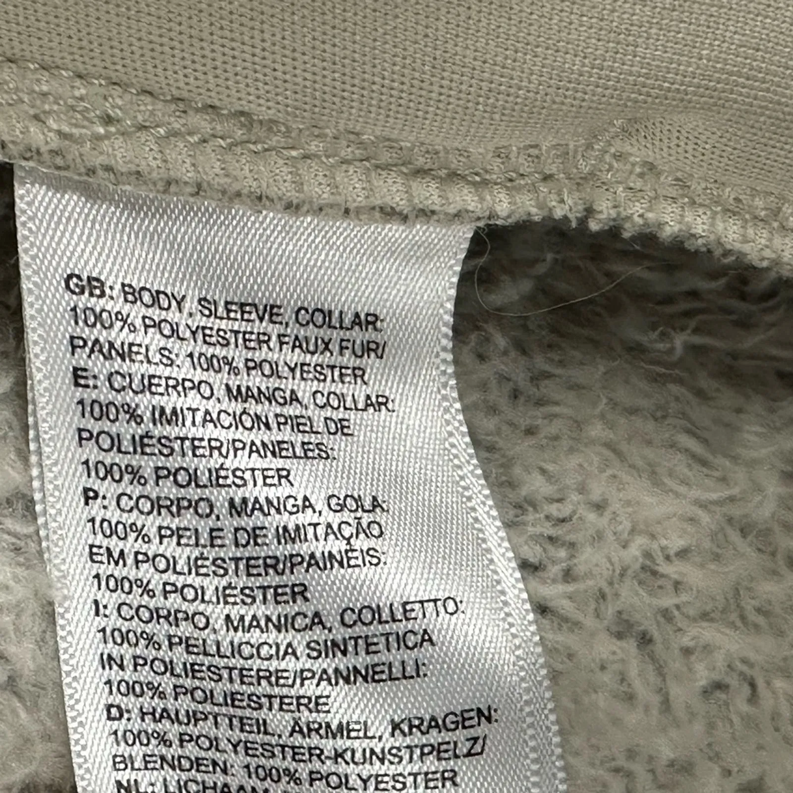 The North Face Fuzzy Fleece Jacket Womens M Gray High Collar Outdoor Cozy Hiking - Image 7