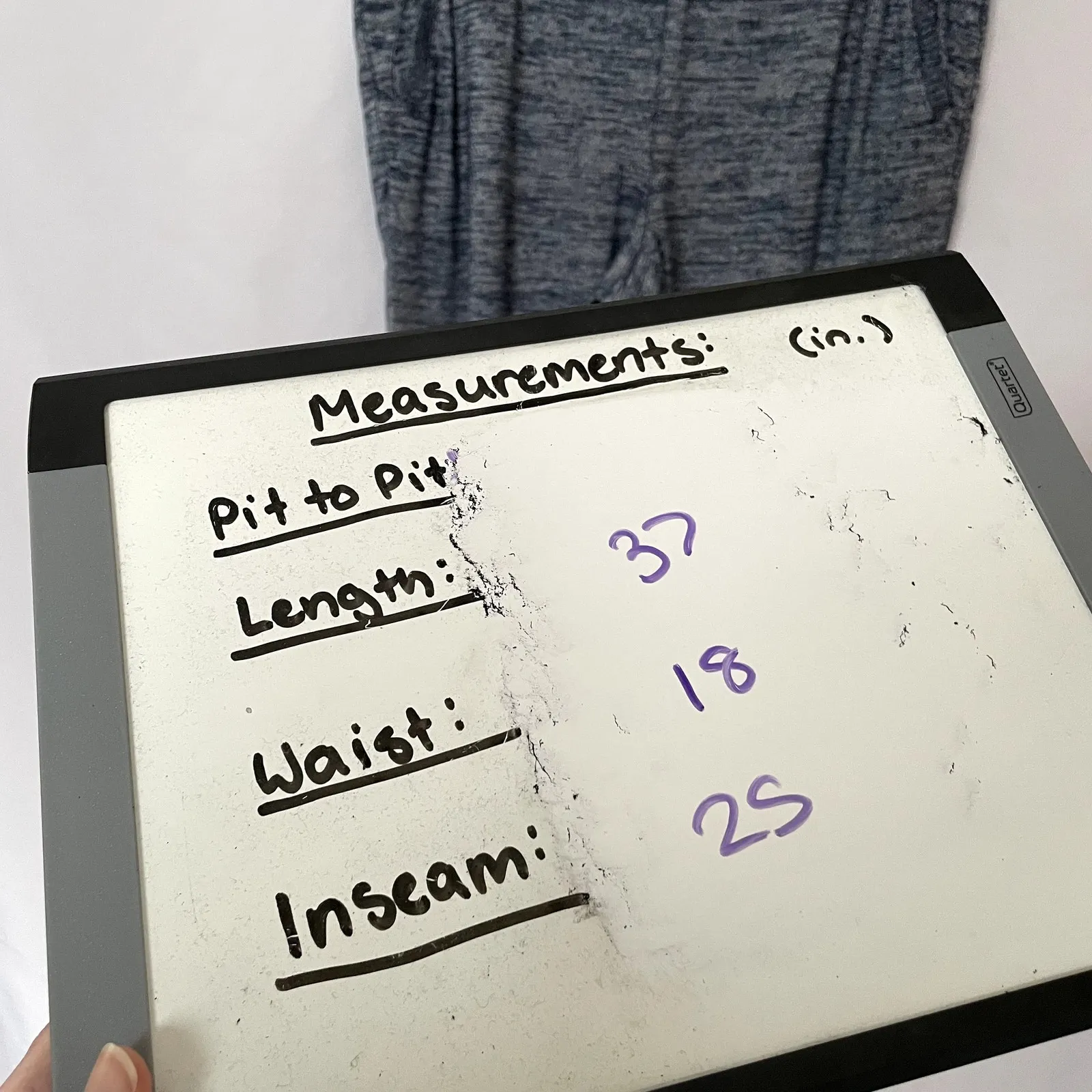 Chico's zenergy blue heathered sweatpants elastic waist pull on women's XL - Image 4