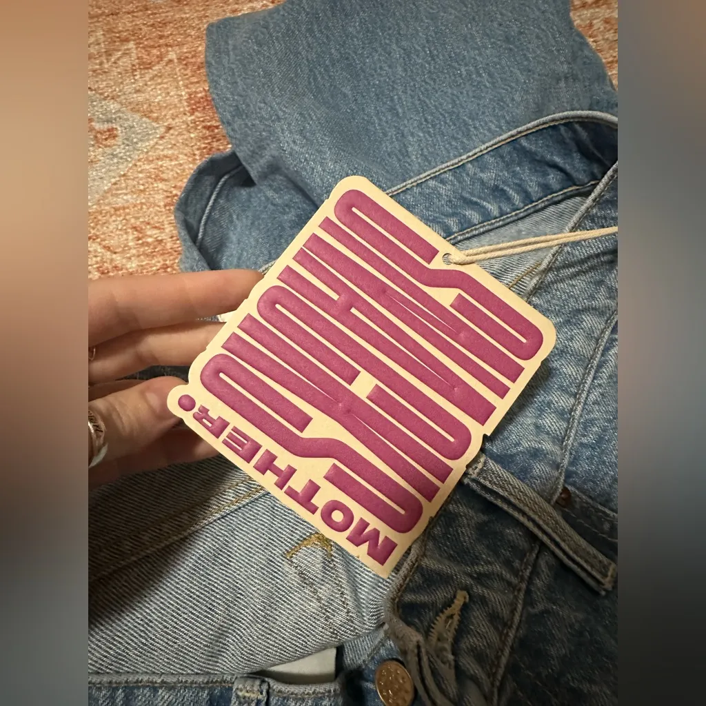 NWT mother snacks! Free people the relish heel size 30 all you can eat wash Blue - Image 4