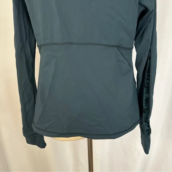 FLX Activewear Top Long Sleeve Womens Large‎ Travel Leisure Mock Turtleneck Teal Green - Image 9