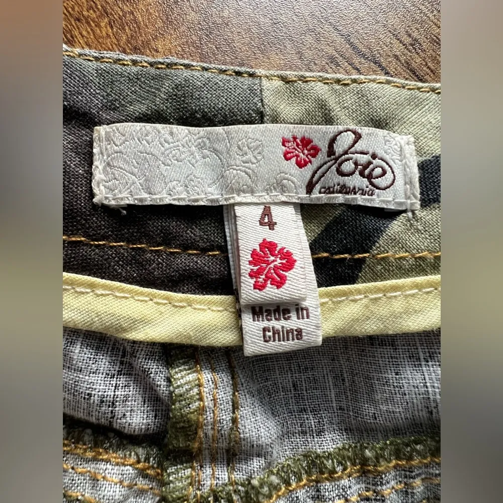 Joie  California | ladies linen camouflage skirt. Size: 4. - Image 5