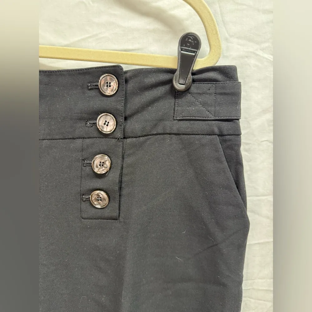 Grace Elements | High Button Waist Black Gaucho Shorts | Size 14W - Image 5