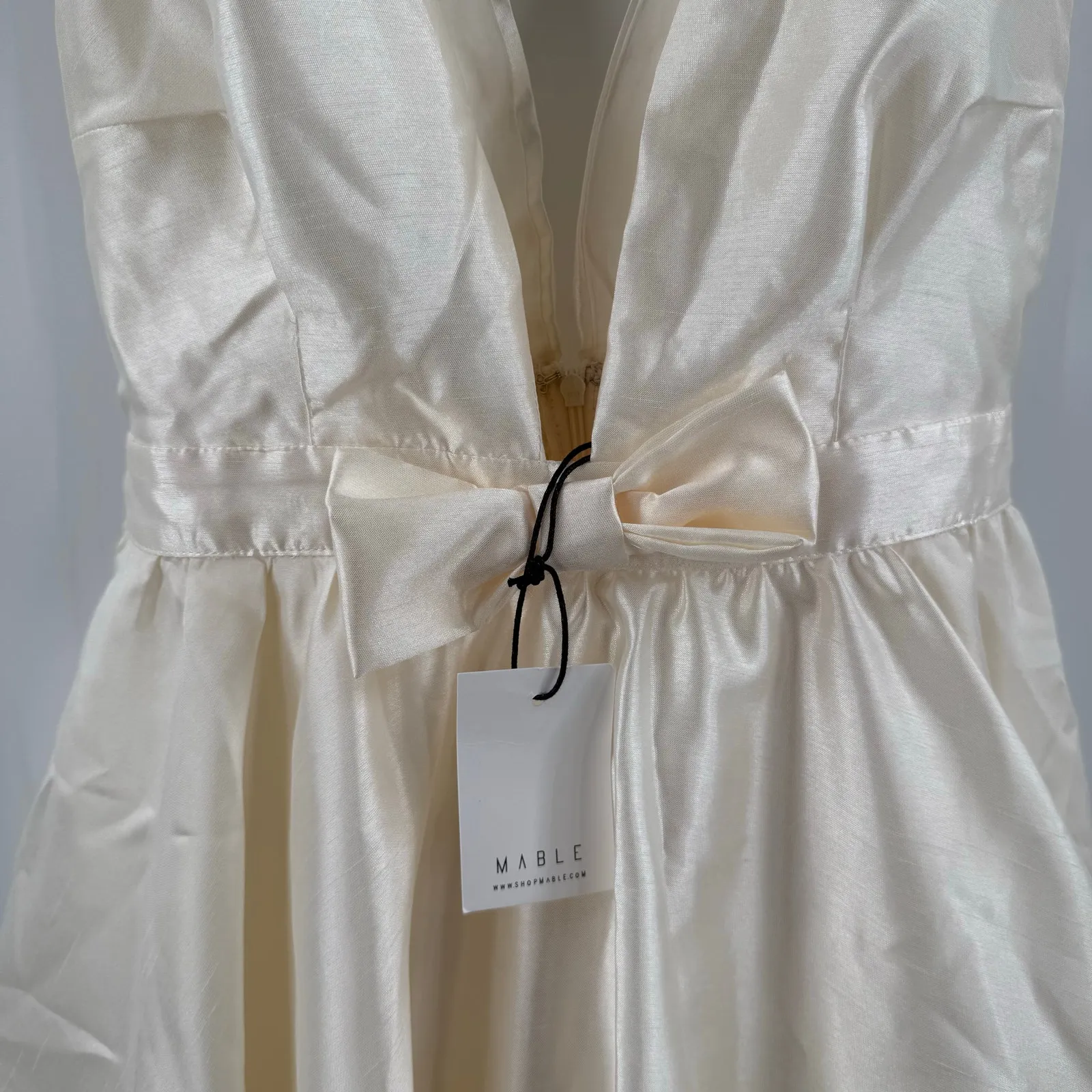 MABLE Dress SZ Large Duri Bow Tie Bubble Hem Mini NWT Homecoming Cocktail Formal - Image 11
