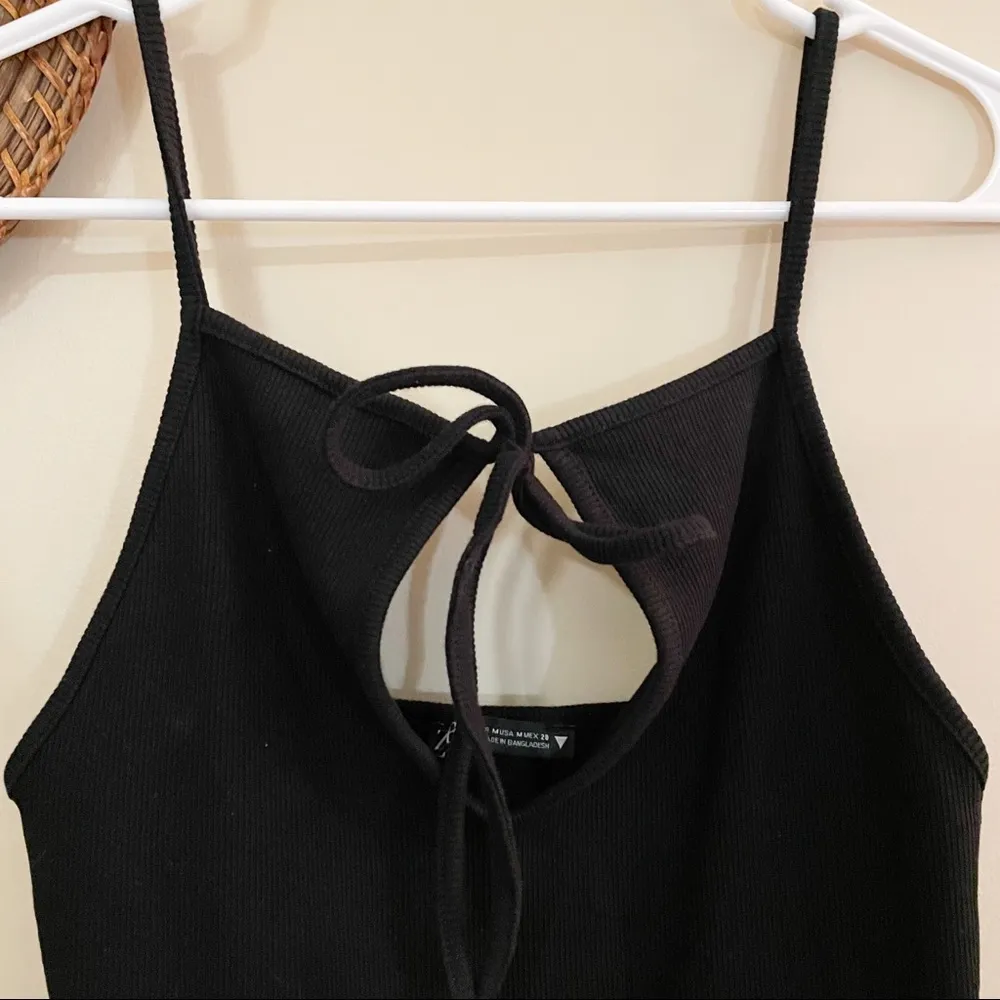 Zara Ribbed Dress With Cut-Out Detail - Image 6