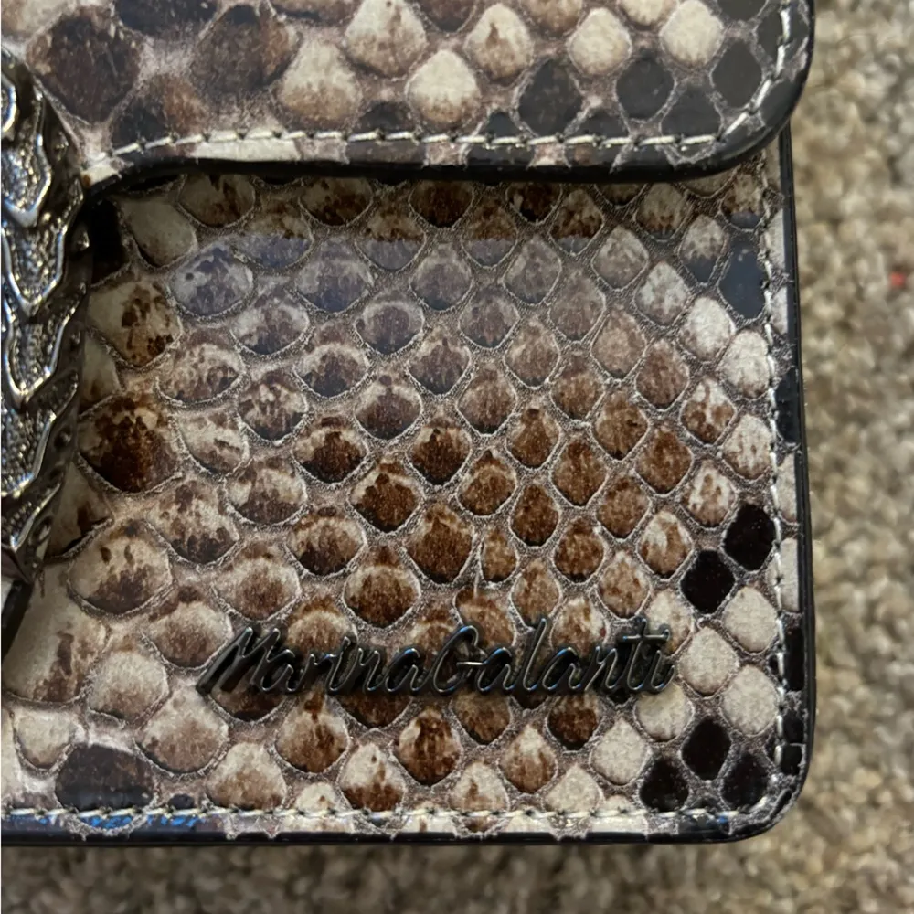 Marina Galanti Snakeskin purse Black - Image 3