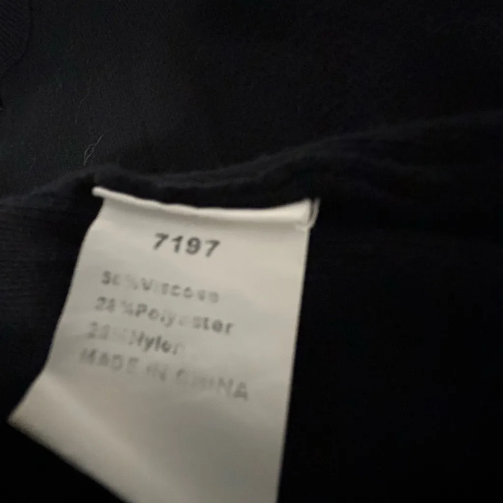 Black Crew Neck Sweater with White Trim - Image 8