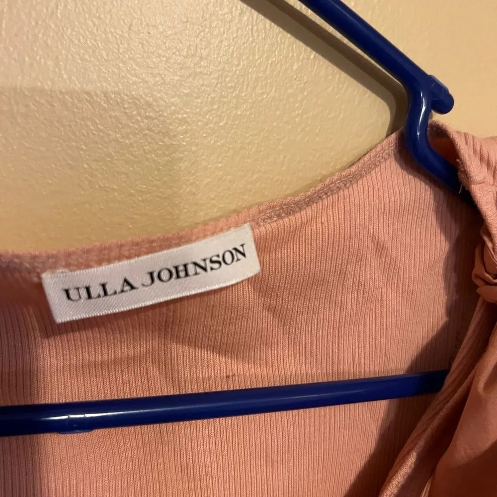 Ulla Johnson Bailey tank ribbed bow strap tank top small - Image 6