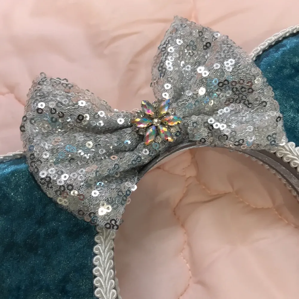 Disney  inspired Frozen Minnie Mouse Ears - Image 2