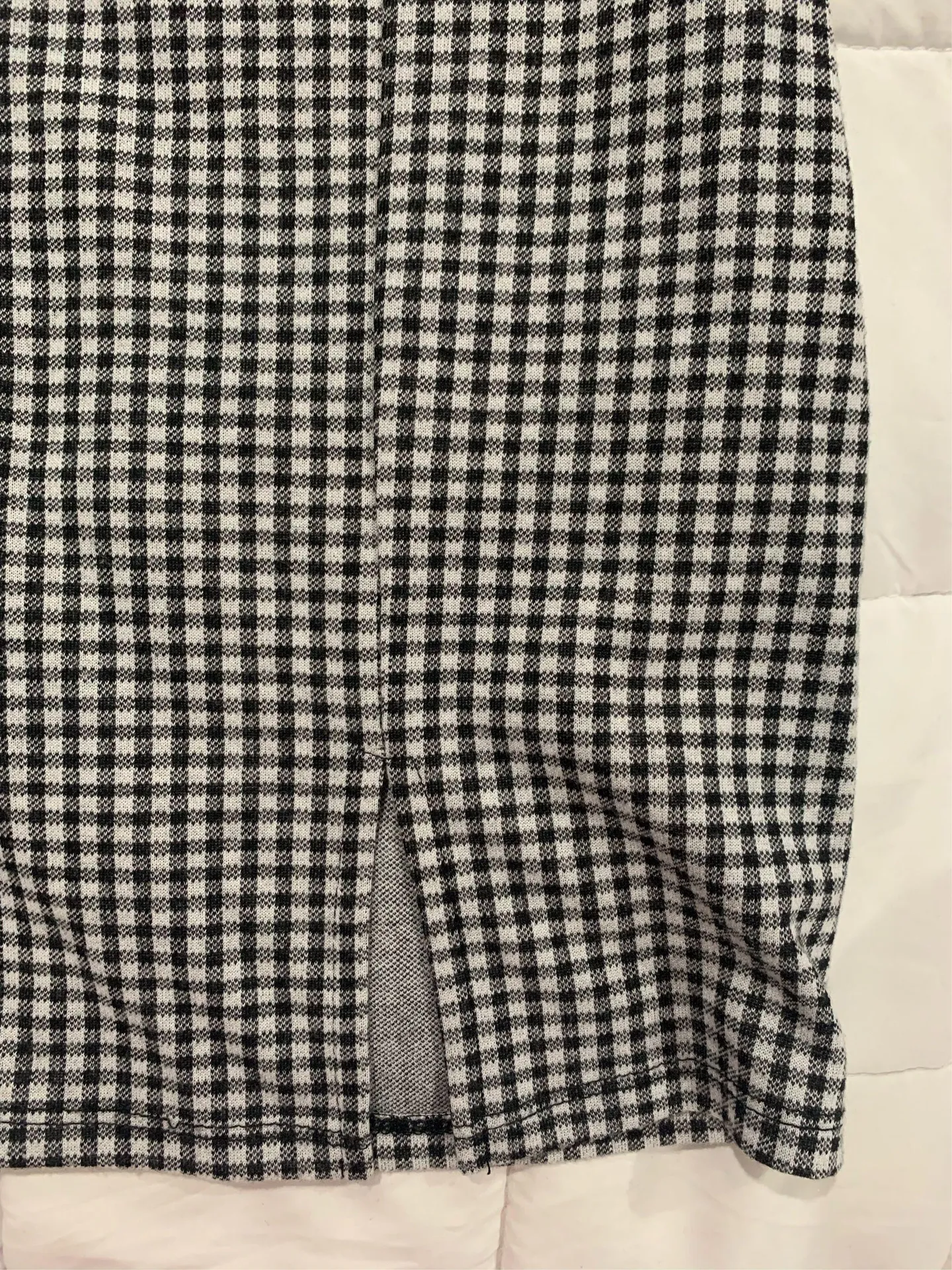 Forever 21 Plaid Skirt Black White - Image 2