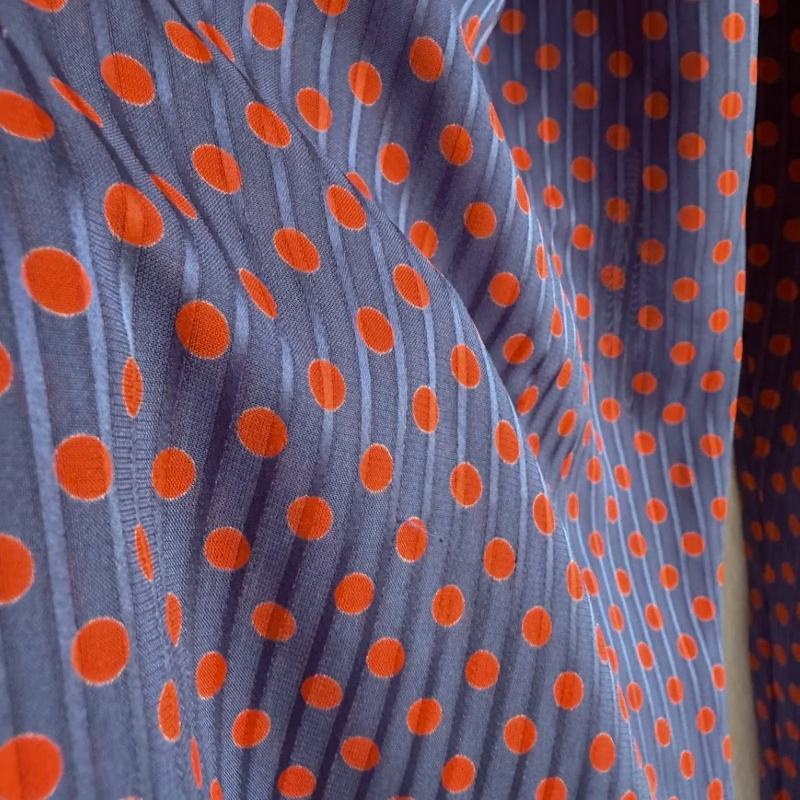 Vintage 80s Diane Freis Coordinating 3 Piece Floral Dot Tunic Pants & Sash Set Blue Size M - Image 14