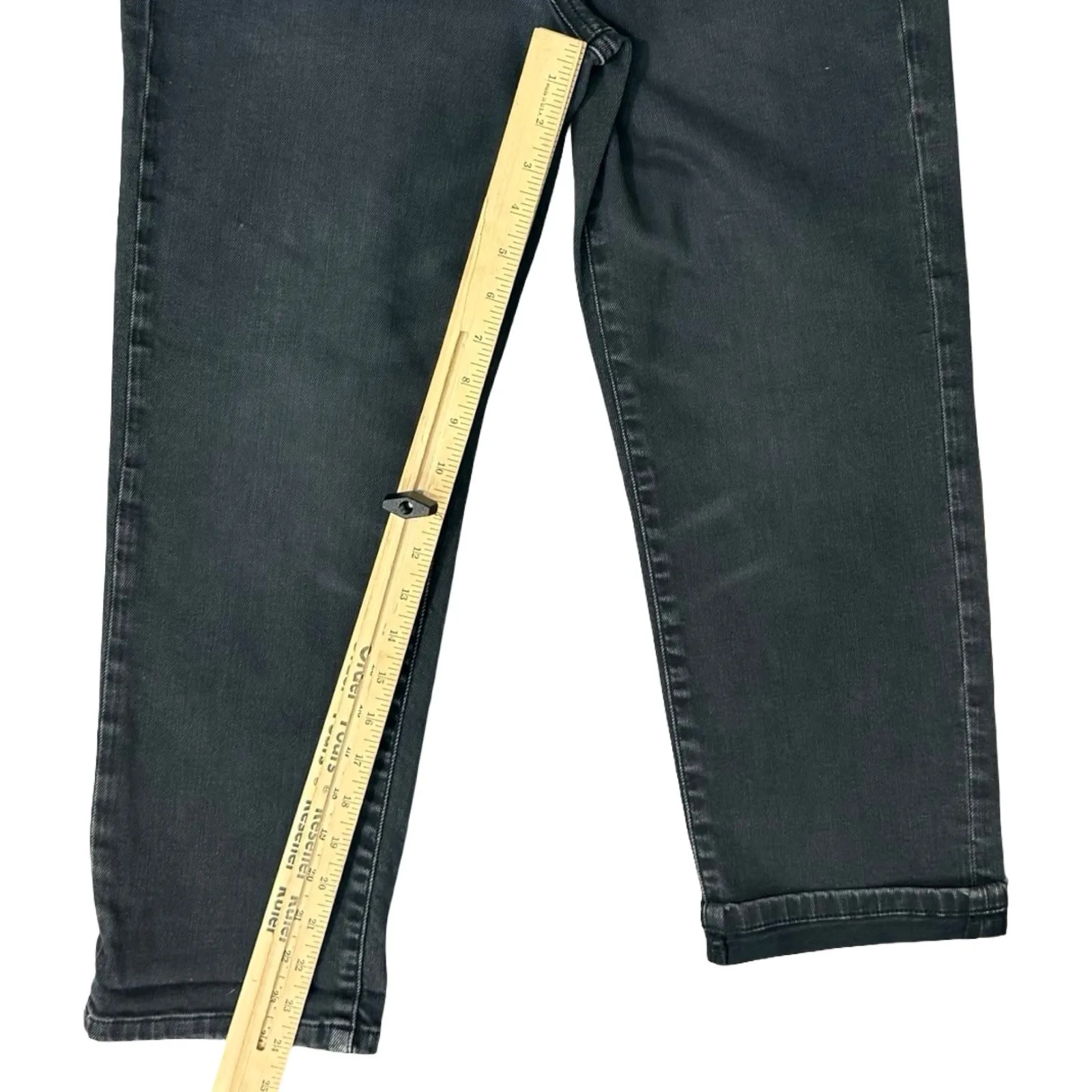 Pilcro Anthropologie Charcoal Gray High Rise Slim Crop Jeans Size 27 NEW Tags - Image 6