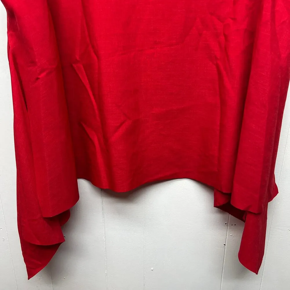 Truth & Style Womens Top 2X Shark Bite Hem Party Cocktail Event Holiday Romantic Red - Image 12