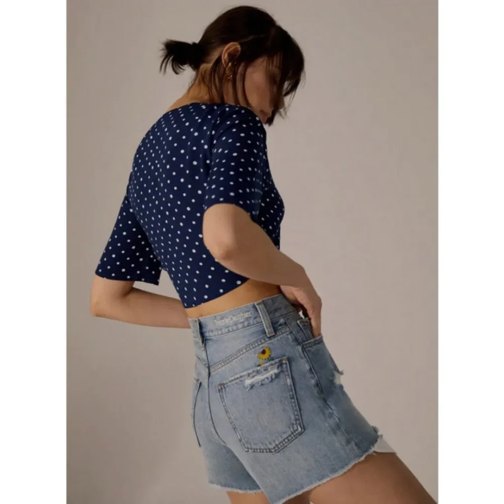 💕FAVORITE DAUGHTER💕 The Juni High Waist Cutoff Denim Shorts ~ Brooklyn 31 NWT - Image 4