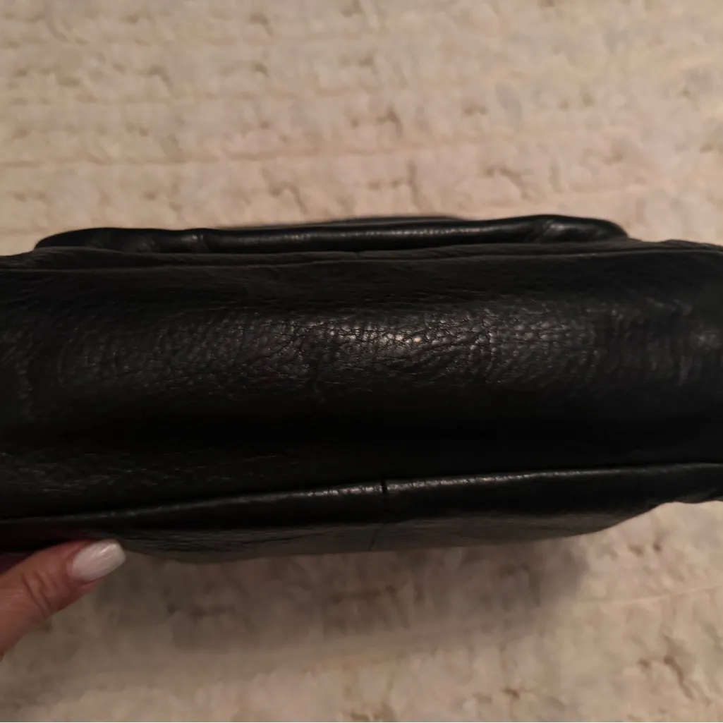 Coach Black Madison Satchel Flap in glitter python bag - Image 9