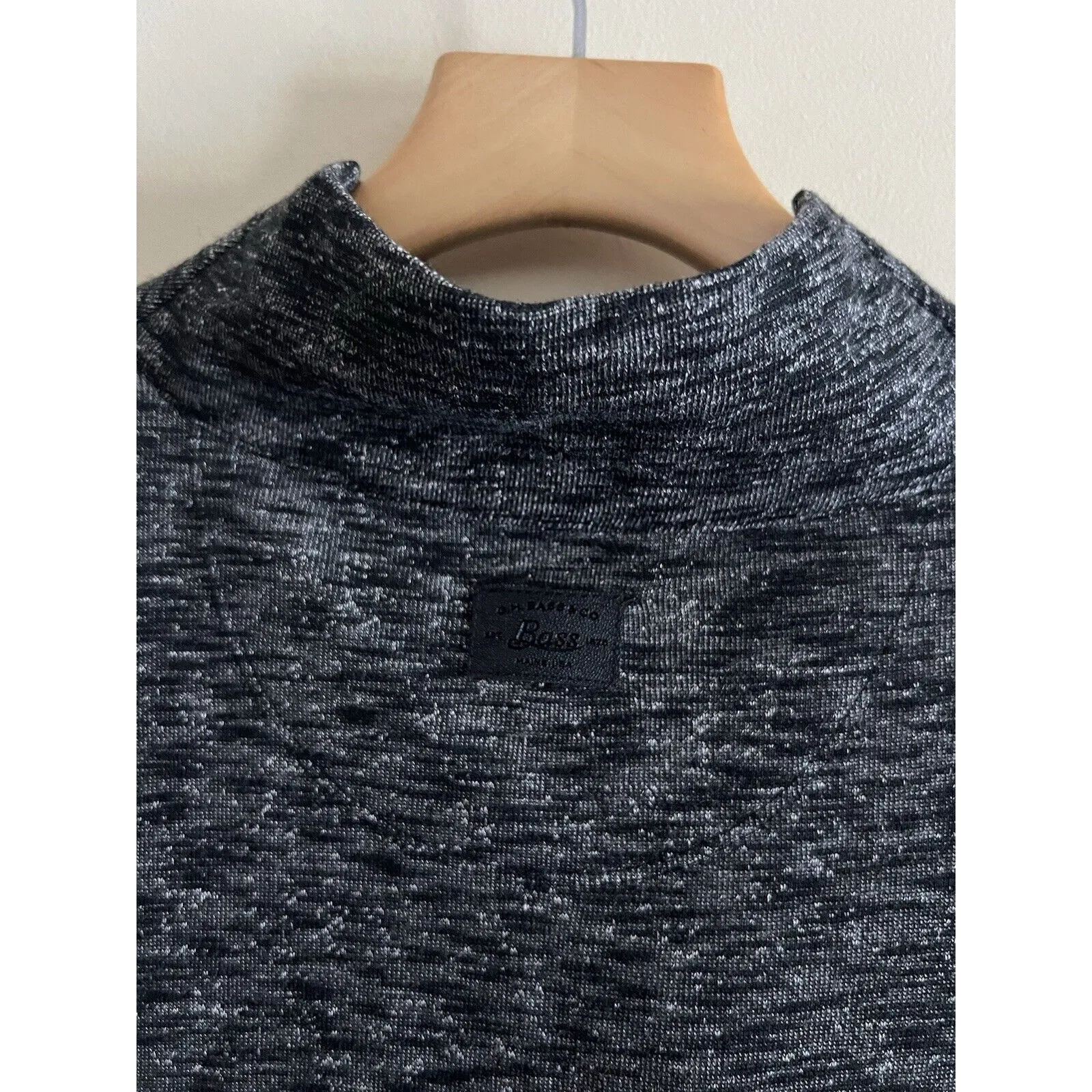 GH Bass & Co Womens M Full Zip Jacket Heathered Front Pocket Gray Lightweight Size M - Image 4