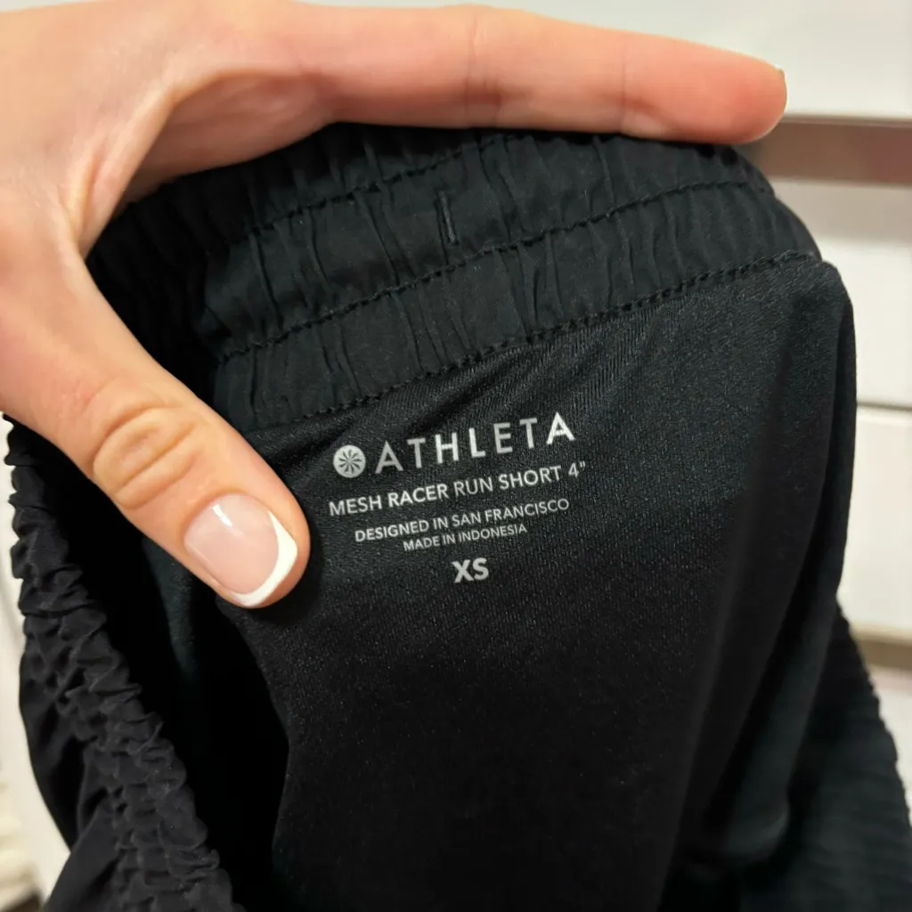 Athleta Mesh Racer Run Shorts 4” - Image 4