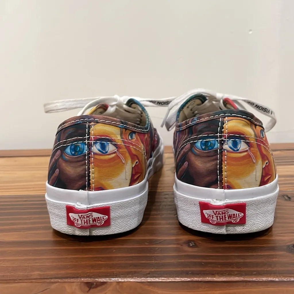 Vans X MOCA Judy Baca Art Authentic Sneakers Limited Edition W Sz 9 M Sz 7.5 - Image 10