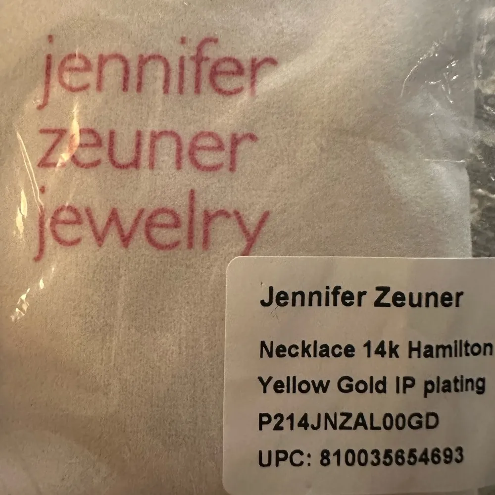 NWT Jennifer Zeuner Karli Necklace 14K yellow gold plated gold vermeil - Image 11