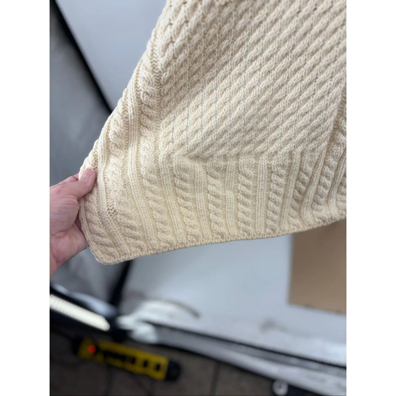 Carraig Donn Sweater Womens Cableknit Cape Pullover Turtleneck Poncho Fisherman - Image 4