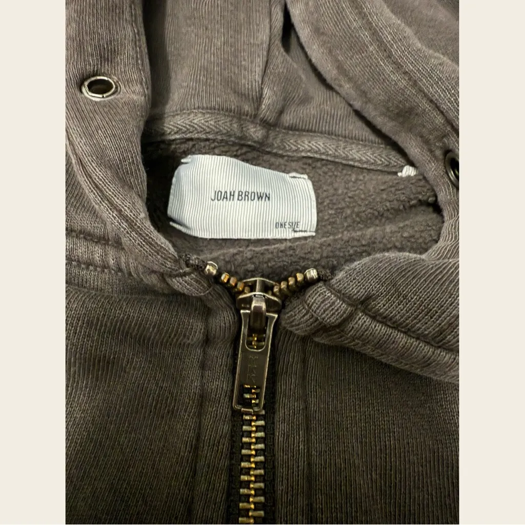 Joah Brown full zip hoodie! - Image 3